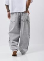 Extra baggy melange jean rígido - Imagen 2
