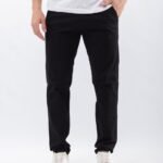 Pantalon chino semi-chupin gabardina elastizado