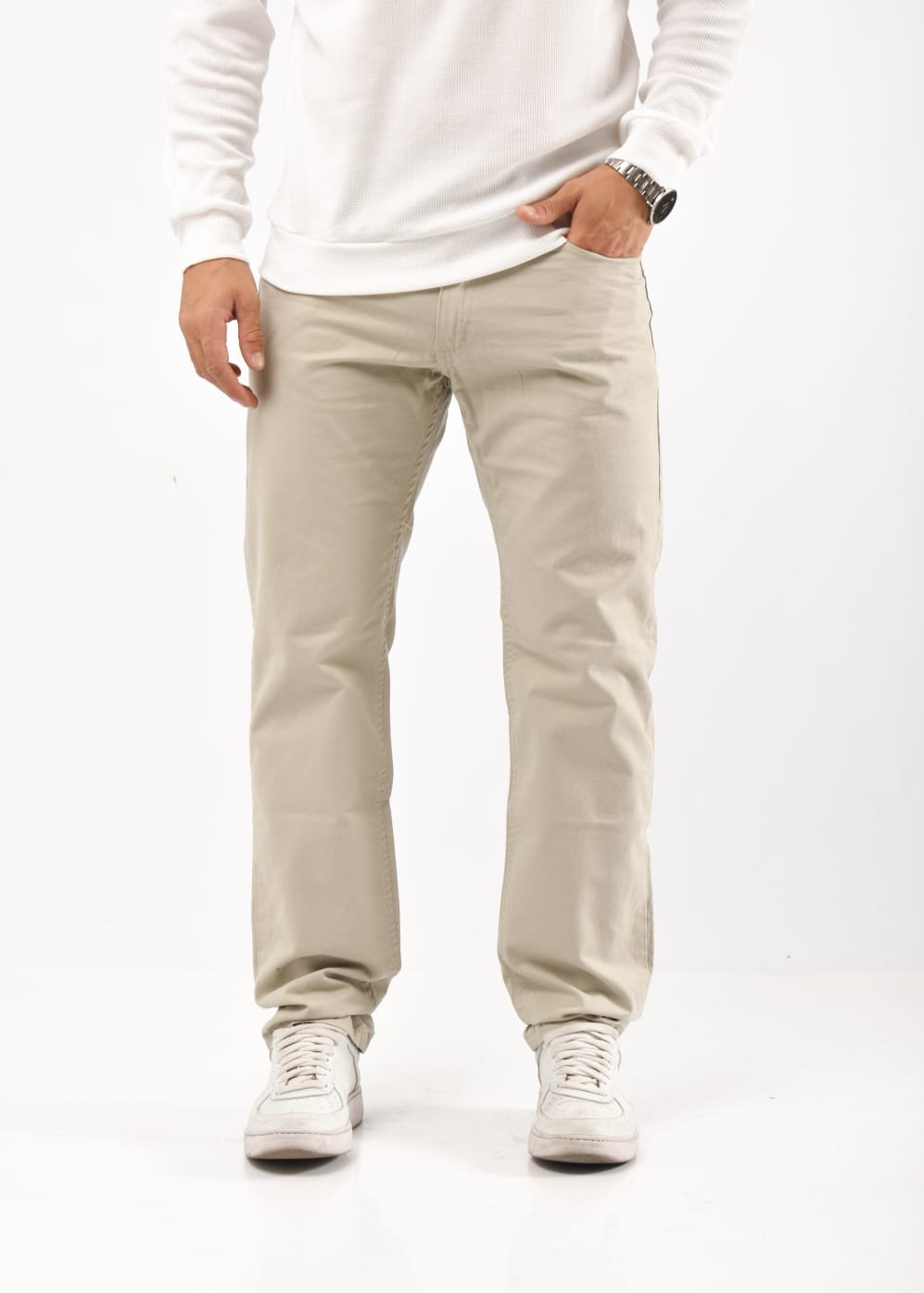 7b43284a-b288-4581-8246-0c1d4096c84a Recto clasico beige gabardina rígido - Imagen 1