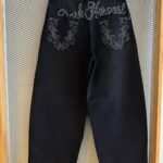 Extra baggy dark jean rígido