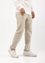 Recto clasico beige gabardina rígido - Imagen 4