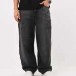 Extra baggy pinzas fuego jean rígido